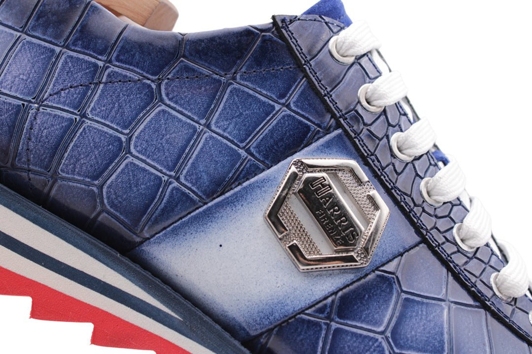 Zapatillas con efecto cocodrilo.