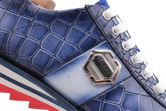 Zapatillas con efecto cocodrilo.