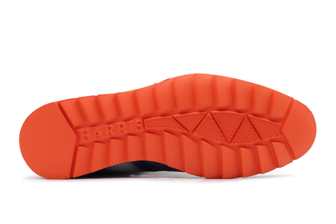 Botín de piel efecto cocodrilo