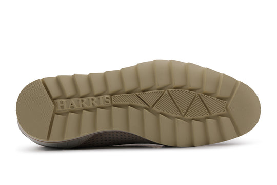 Baskets en cuir perforé et effet crocodile