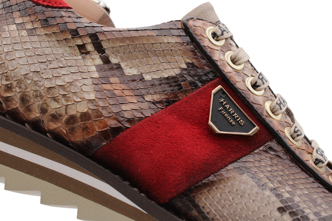 Zapatillas de piel de pitón