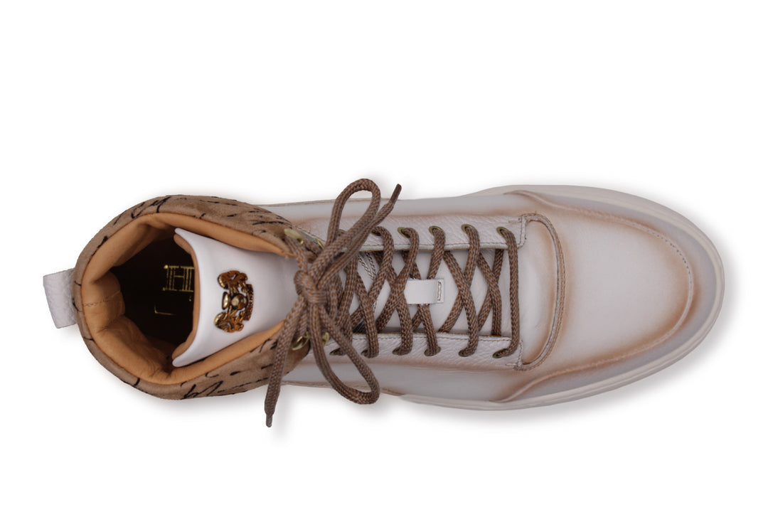 Polacchino in pelle morbida sfumata