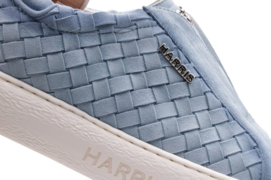 Woven leather slip-on sneakers