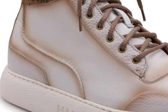 Polacchino in pelle morbida sfumata