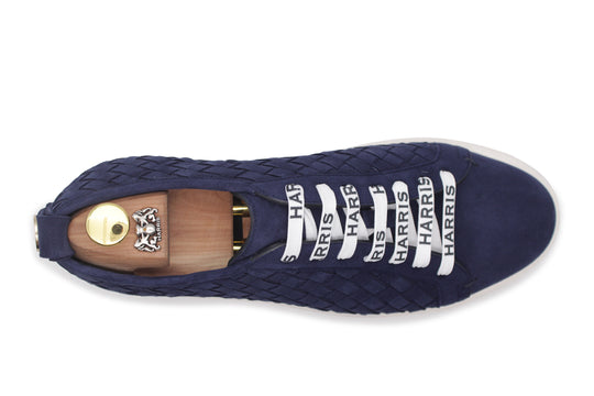 Sneakers aus gewebtem Leder