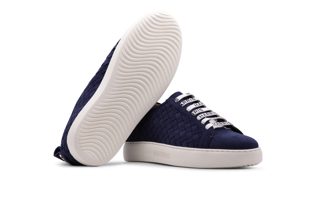 Sneakers aus gewebtem Leder