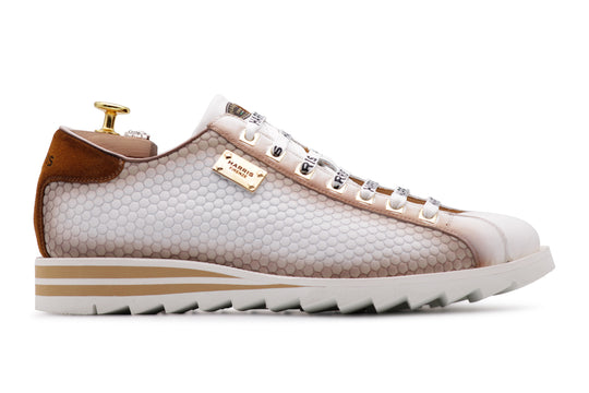 Handbemalte Sneakers aus Bubble-Leder