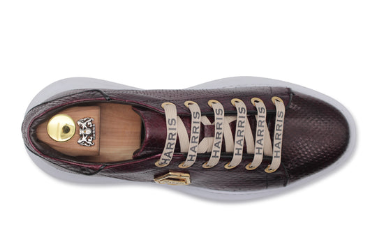 Sneakers in pelle di vero pitone