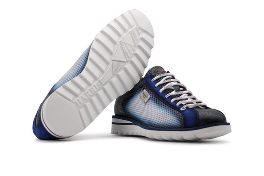 Sneakers mit Perforationseffekt-Print