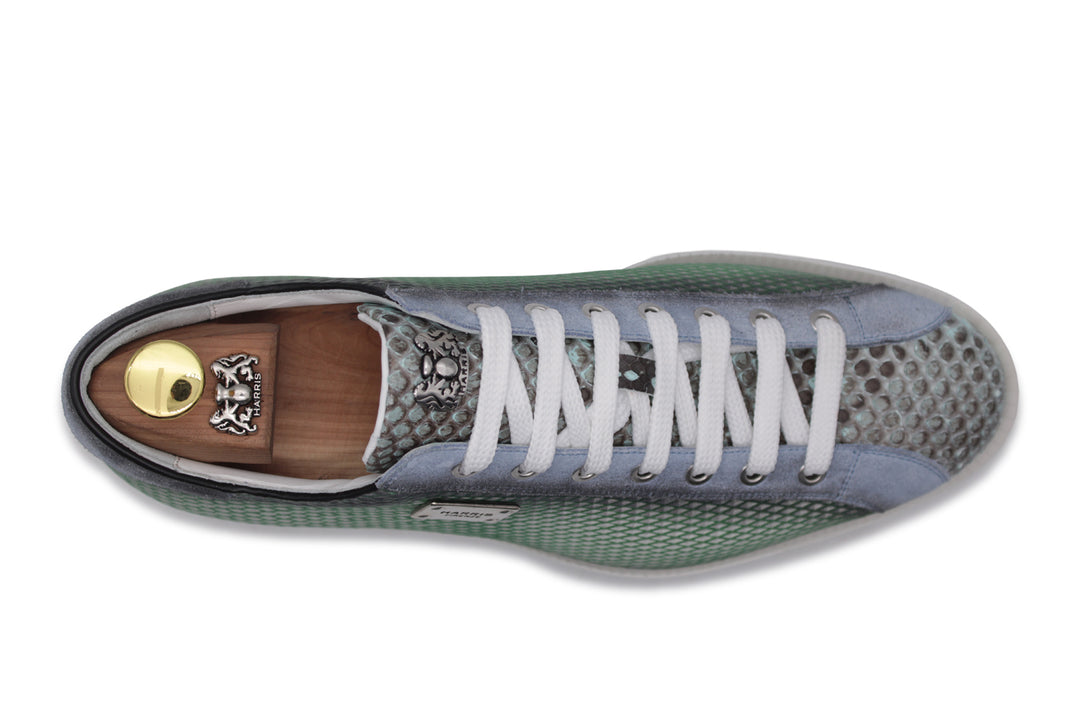 Deportivas estampadas de piel y pitón