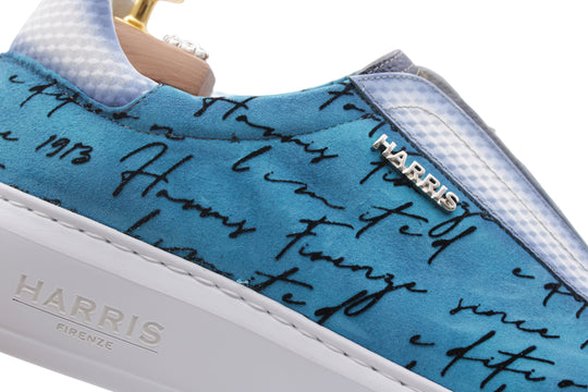 Writer-Slipon-Sneaker aus Leder und Wildleder