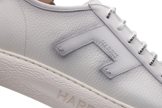 Sneaker in pelle effetto alce