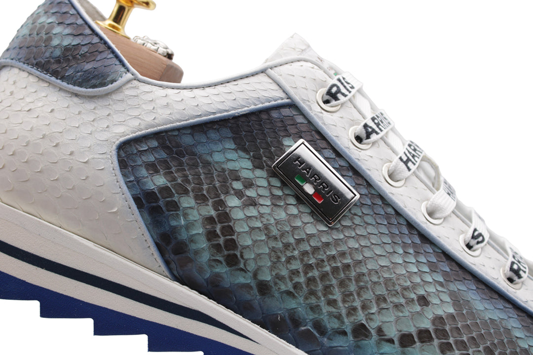 Python leather sneakers