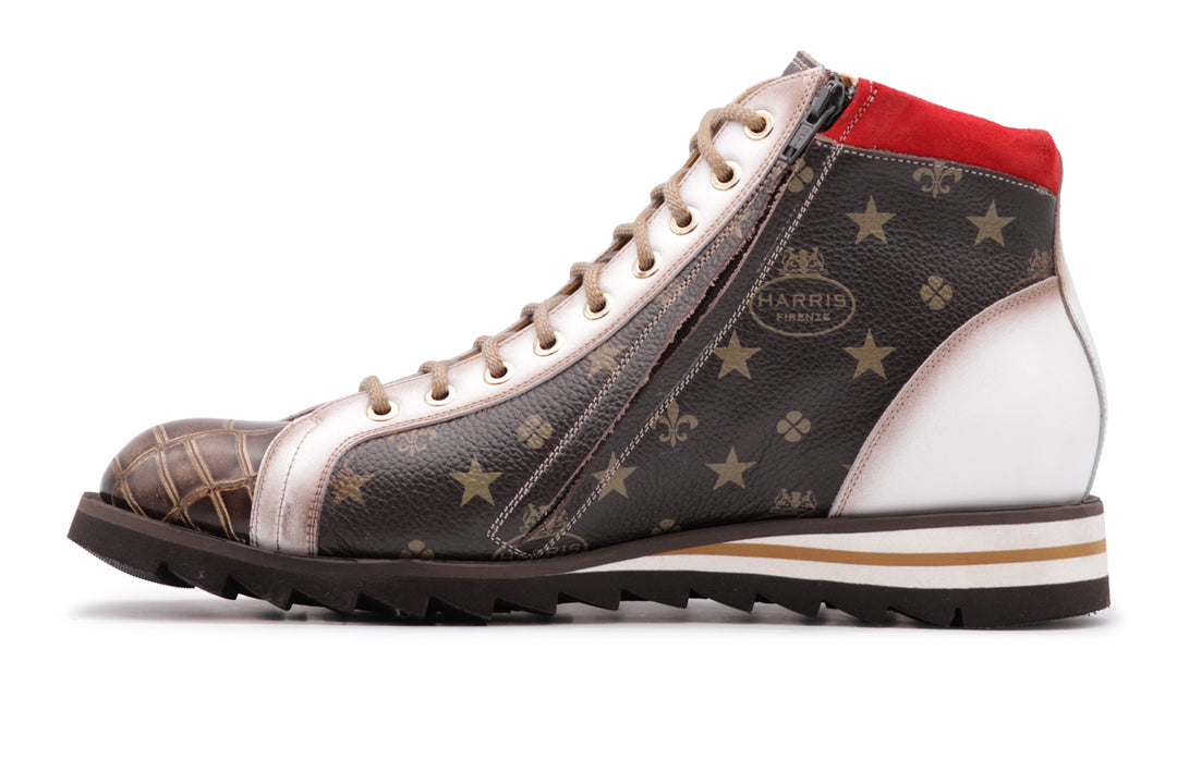Stiefeletten 3019 Monogramm – Testa di Moro
