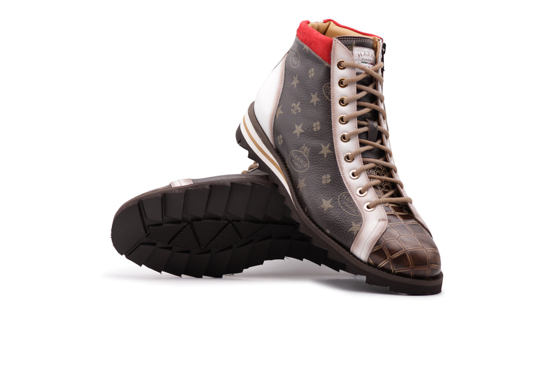 Stiefeletten 3019 Monogramm – Testa di Moro