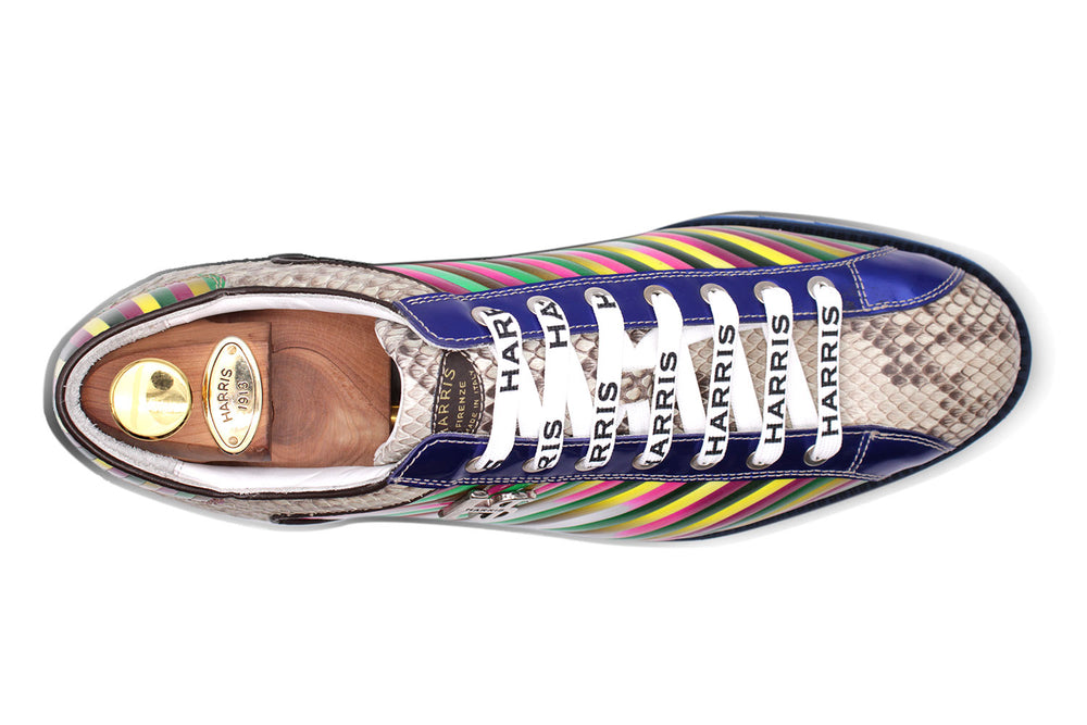 Precious and multicolor leather sneakers