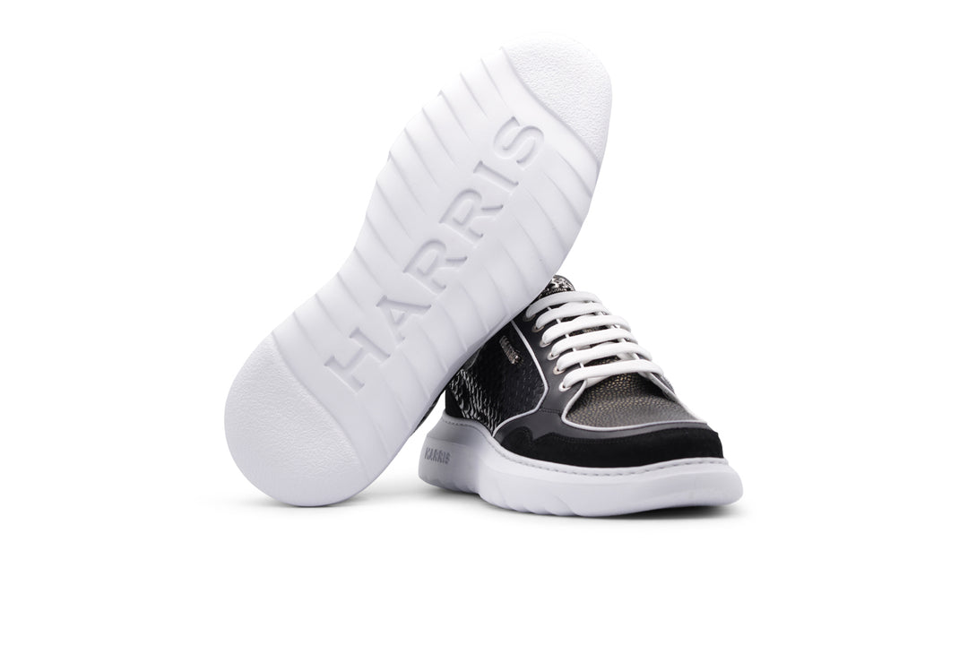 Sneakers in pelle stampata