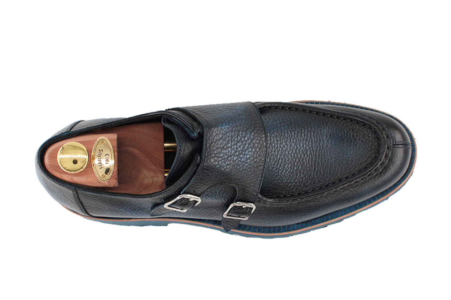 Double leather buckle